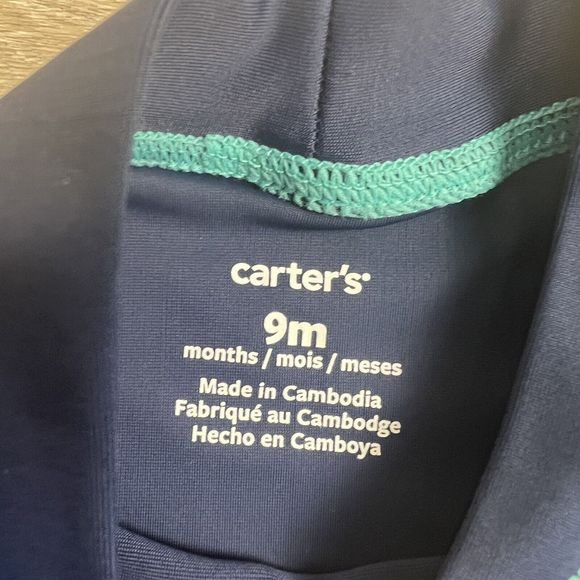 Carters Baby Boy 2 Piece Dino Rash Guard Plus Swim Trunks‎ Set Brand New - Picture 5 of 14